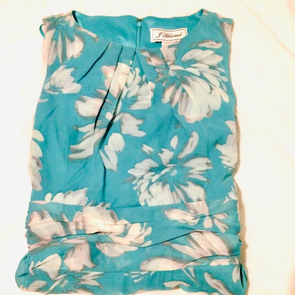 J Howard Dress Size 12 Long Mint Floral - Picture 2 of 13